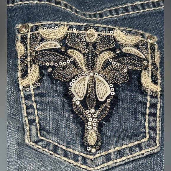 Reba Dark Blue Country Girl Straight leg Jeans size 8 - Picture 7 of 7